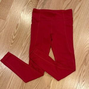 Athleta Bright Red Girls' Active Leggings